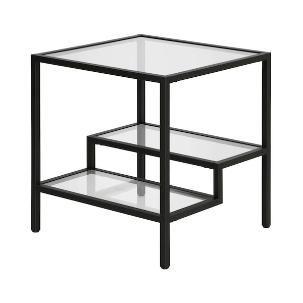 Hudson & Canal Henn  Hart  Lovett Blackened Bronze Side Table - 22 x 20 x 20 in. - ST0313