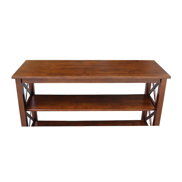 International Concepts Rectangle Hampton Console Table, 48 in W, 16 in L, 30 in H, Wood, Espresso - OT581-70S