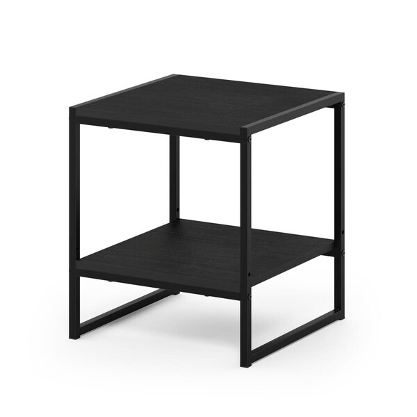 Furinno Camnus Modern Living 2-Tier End Table, Americano - FM19122AM