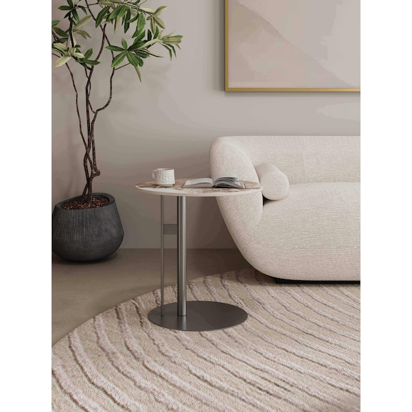 Manhattan Comfort Alondra End Table in Black - ET007
