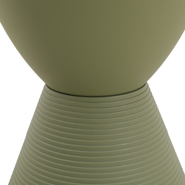 Leisuremod 11.75 in W, 16.75 in L, Polypropylene, Olive Green - BS12OG
