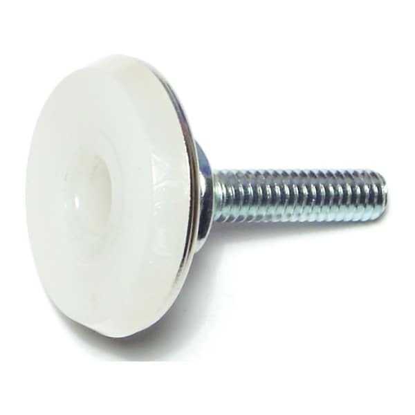 Midwest Fastener 1/4"-20 x 1" Nickel Coarse Thread Swivel Glides 6PK - 66905