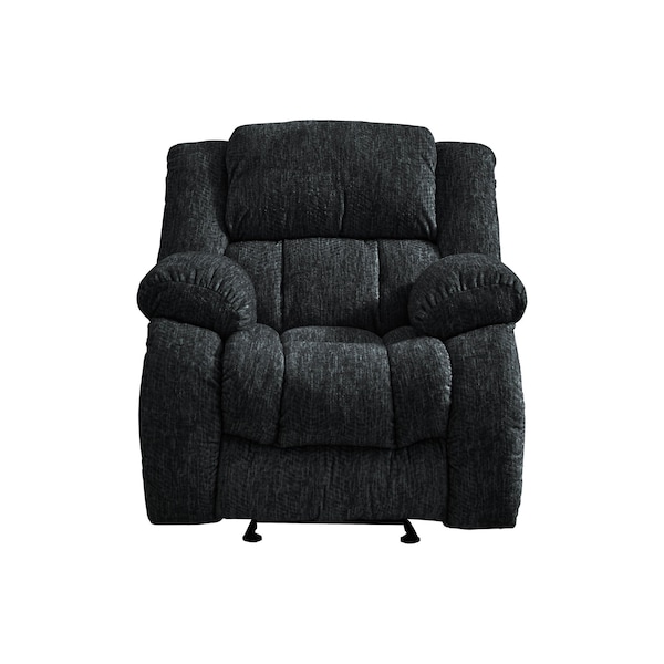 Global Furniture Usa Transitional Zaftig Fabric U250 Ebony Reclining Sofa/Console Reclining Loveseat/Glider Recliner - 4638