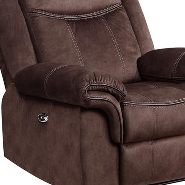 Global Furniture Usa Coffee Power Reclining Sofa/Power Console Reclining Loveseat W/ Power Switch/Power Recliner - 4542