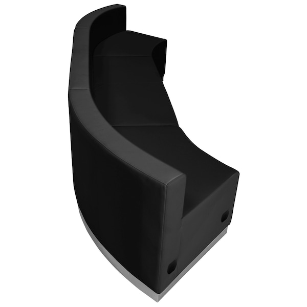Flash Furniture 3 pcs. Living Room Set, 25-1/4" to 33-1/2" x 27", Upholstery Color: Black, Shape: Concave - ZB-803-770-SET-BK-GG