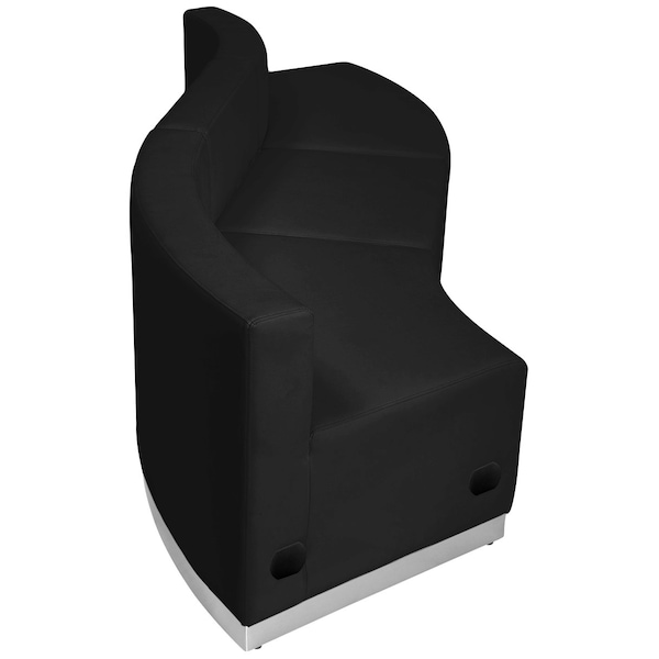 Flash Furniture 3 pcs. Living Room Set, 25-1/4" to 30-1/2" x 27", Upholstery Color: Black - ZB-803-830-SET-BK-GG