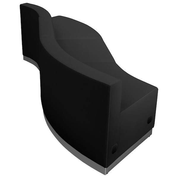 Flash Furniture 3 pcs. Living Room Set, 25-1/4" to 30-1/2" x 27", Upholstery Color: Black - ZB-803-830-SET-BK-GG