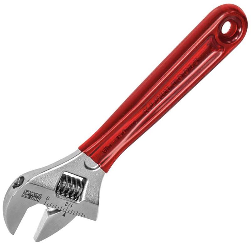 Llave ajustable de capacidad extra de 15/16 pulgadas con mango recubierto de plástico - D507-6 de Klein Tools