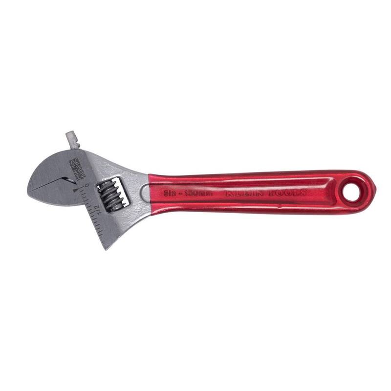 Llave ajustable de capacidad extra de 15/16 pulgadas con mango recubierto de plástico - D507-6 de Klein Tools