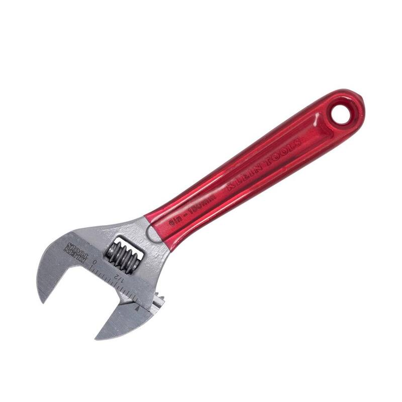 Llave ajustable de capacidad extra de 15/16 pulgadas con mango recubierto de plástico - D507-6 de Klein Tools