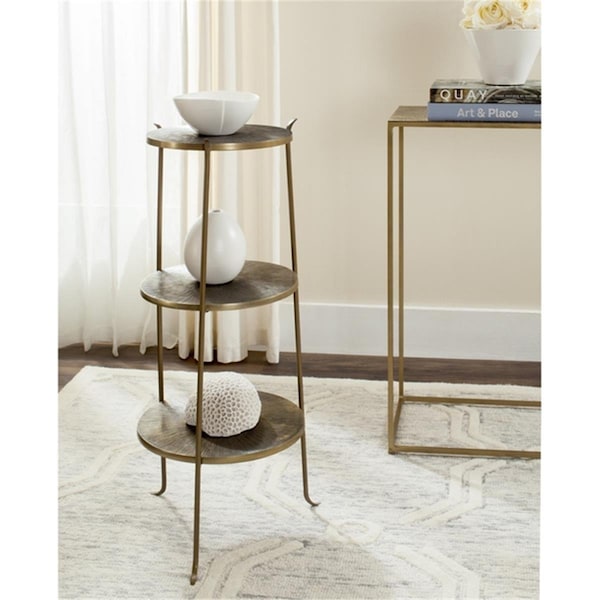 Safavieh Elda Side Table- Brown - 31.5 x 14 x 14 in. - FOX3251A