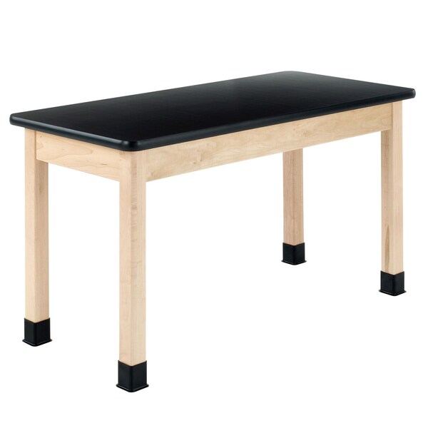 Diversified Spaces Rectangle Tbl, Plain Aprn, 54" W, 56" L, 30" H, HPL, black - P720LBBM30N