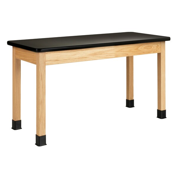 Diversified Spaces Rectangle Table, 54" W, 56" L, 36" H, HPL, black - P720LBBK36N