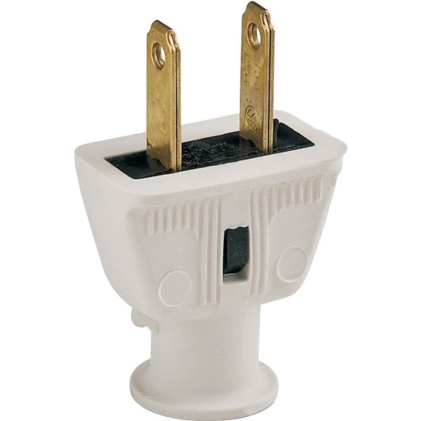 Dispositivo de conexión eléctrica de Eaton, enchufe de 2 polos, 15 A, 125 V, NEMA: NEMA 5-15, blanco - 183W-BOX