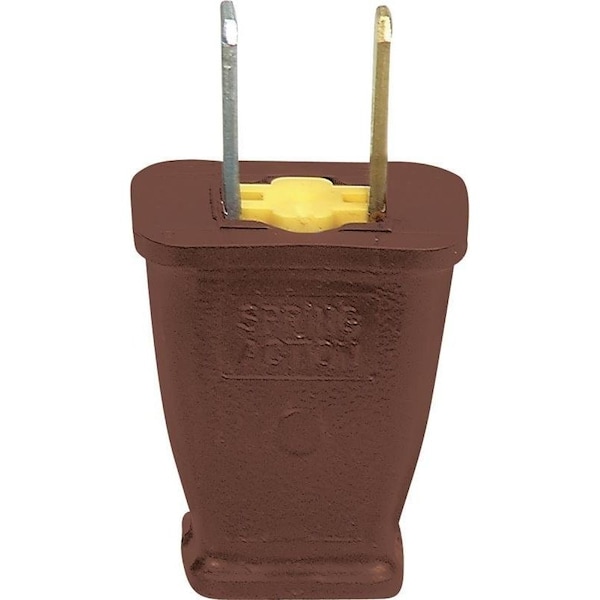 Enchufe eléctrico de dispositivos de cableado Eaton, 2 polos, 15 A, 125 V, NEMA: NEMA 1-15, color marrón - SA540B