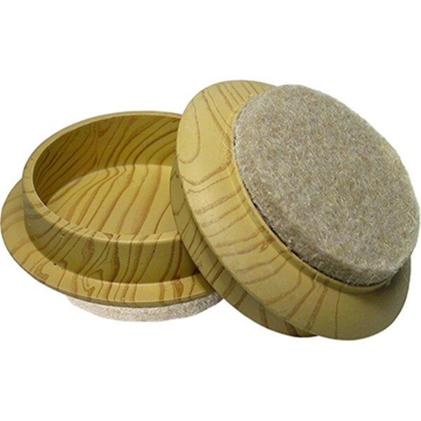 Convenience Concepts 0.75 in. TruGuard Wood Grain Furniture Cups, 4PK - HI3253207