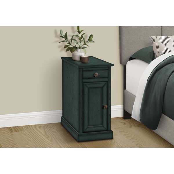 Monarch Specialties Rectangle Narrow Accent Table, 24.25 in W, 11.75 in L, 21.75 in H - I 3992