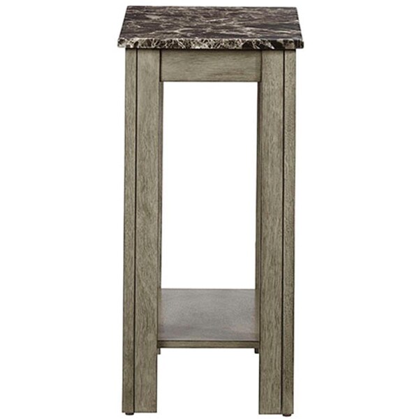 Progressive Furniture Living Room Chairside Table, Gray - T400-69