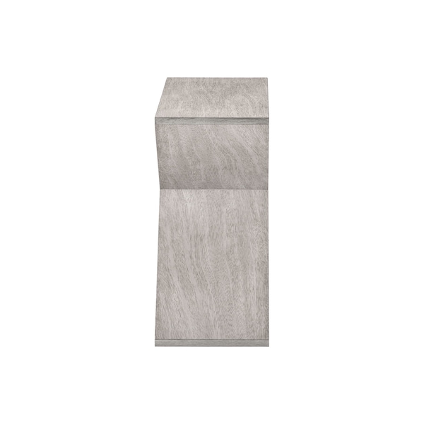 Monarch Specialties Rectangle Narrow Accent Side Table, 24.25 in W, 24 in L, 11.75 in H - I 3980