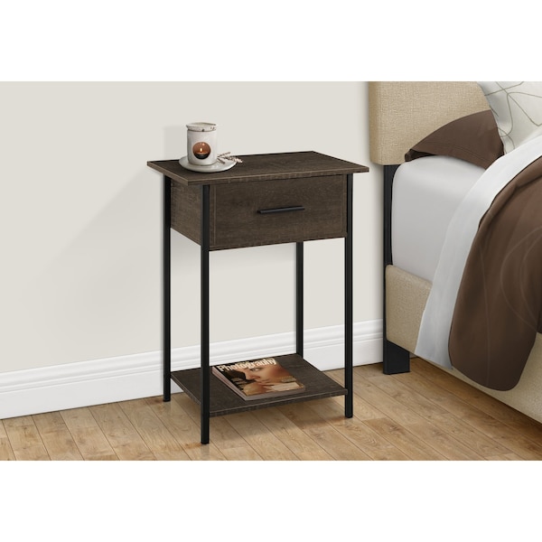 Monarch Specialties Rectangle 2 Tier Accent Table, 24 in W, 18 in L, 11.75 in H - I 3816