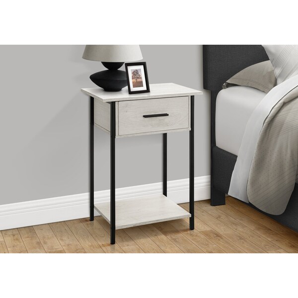 Monarch Specialties Rectangle 2 Tier Accent Table, 24 in W, 18 in L, 11.75 in H - I 3817