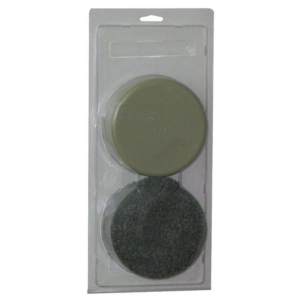 Zoro Select Furniture Glides, Self-Stick, Round, 5", PK4 - 10K002