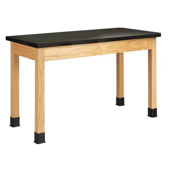 Diversified Spaces Rectangle Table, 60" W, 22" L, 30" H, Epoxy Resin, black - P7216K30N