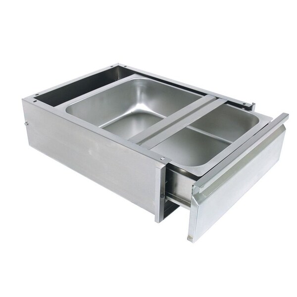 Diversified Spaces Rectangle Drawer For Stainless Tables, 5" Deep, 27" W, 26" L, 8" H, Oak - 250487