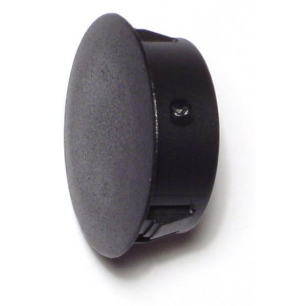 Midwest Fastener 1" Black Nylon Plastic Flush Head Hole Plugs 6PK - 69474