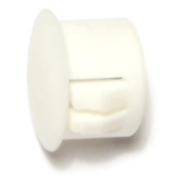Midwest Fastener 1/2" White Nylon Plastic Flush Head Hole Plugs 1 12PK - 69446