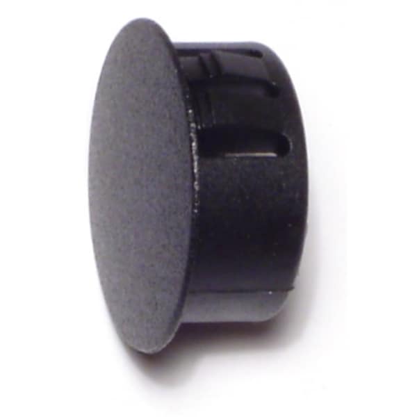 Midwest Fastener 7/8" Black Nylon Plastic Flush Head Hole Plugs 6PK - 69473