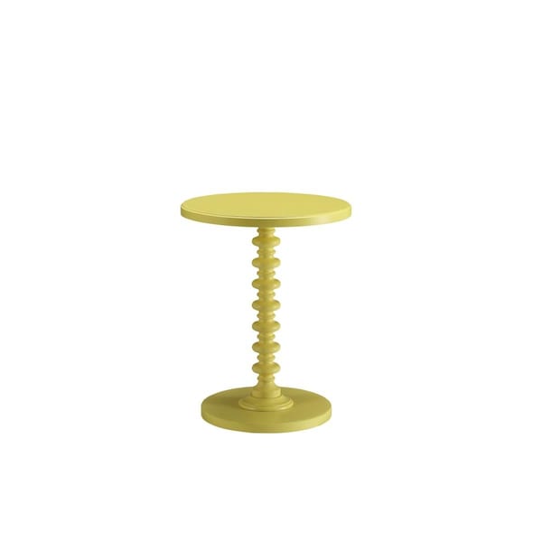 Gfancy Fixtures 22 x 17 x 17 in. Acton Side Table Yellow - GF3643978