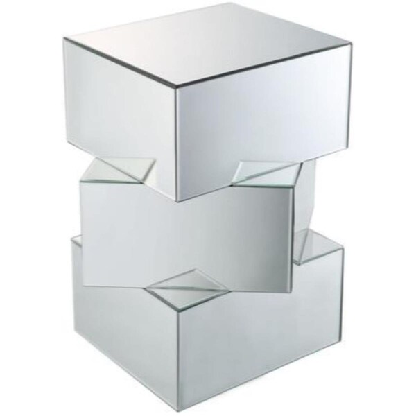 Betterbeds Meria End Table - Mirrored - 24 x 20 x 20 in. - BE2191368