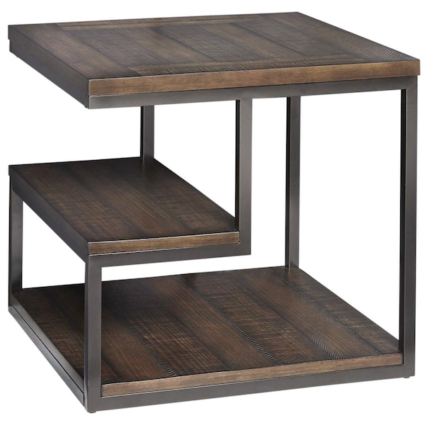 Progressive Furniture Lake Forest End Table in Cola Brown - T365-04
