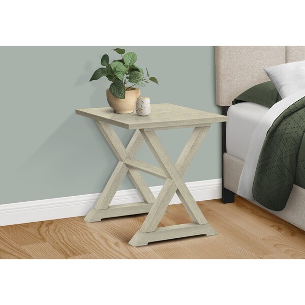 Monarch Specialties Square Accent Side Table, 23.5 in W, 22 in L, 23.5 in H - I 3989