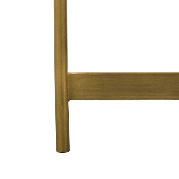 Armen Living Dua Gray Concrete End Table with Antique Brass - LCDULACC