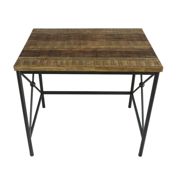 Seatsolutions Rectangle Wood & Metal End Table - Set of 3 - SE3009360