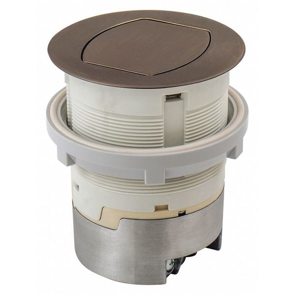 Contracorriente de cocina de 15A, Receptáculo, Bronce enrasado, Kit - RCT201BZE