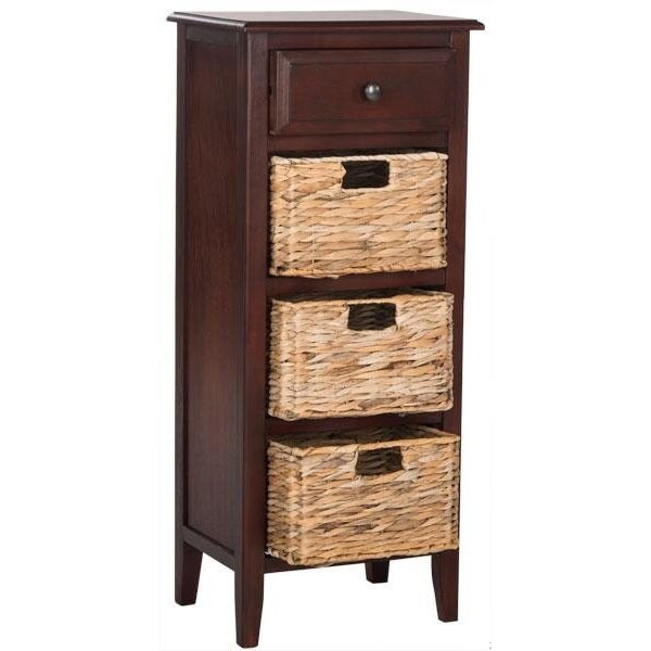 Safavieh Michaela Drawer Side Table- Cherry - 35.8 x 11.8 x 15 in. - AMH5744C