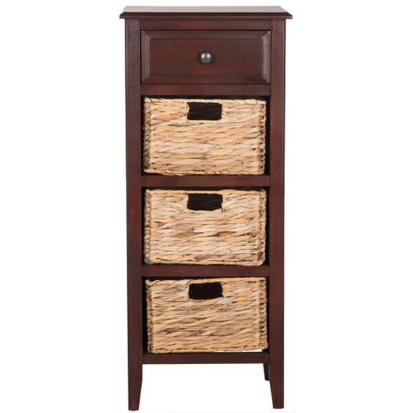 Safavieh Michaela Drawer Side Table- Cherry - 35.8 x 11.8 x 15 in. - AMH5744C