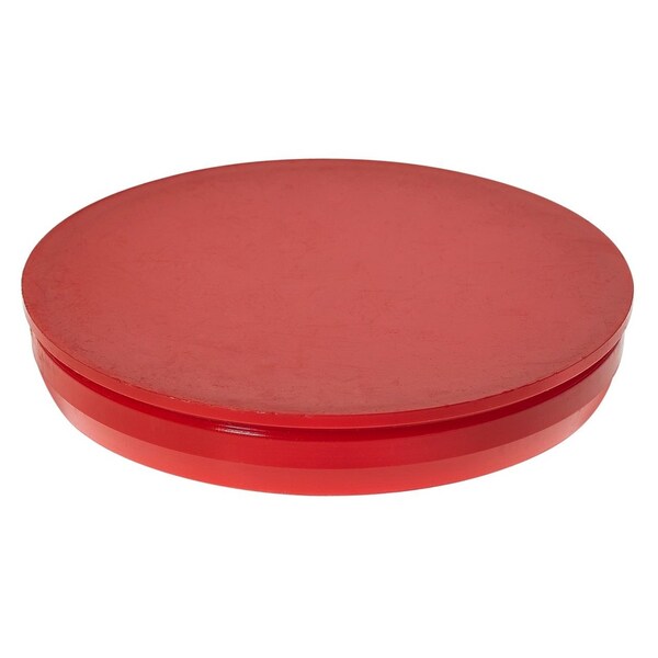 Visipak CLOSURE-FLX PLUG ROUND-9/16"-FLAT TOP-NO TAB-LDPE-RED, 1000PK - 058627