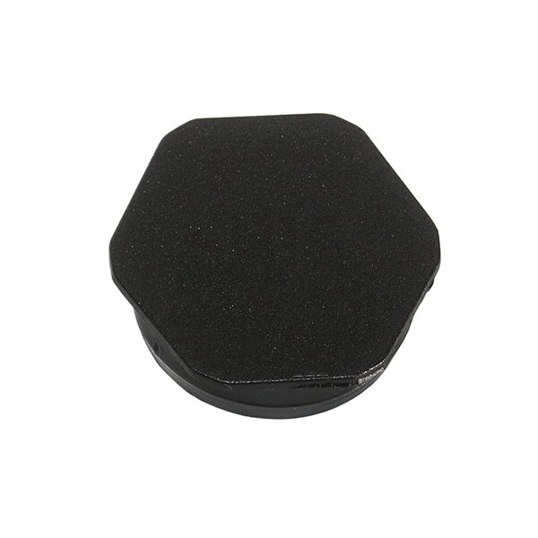 Visipak CLOSURE-HEX PLUG-2-3/4"-HDPE-BLACK, 500PK - 373046