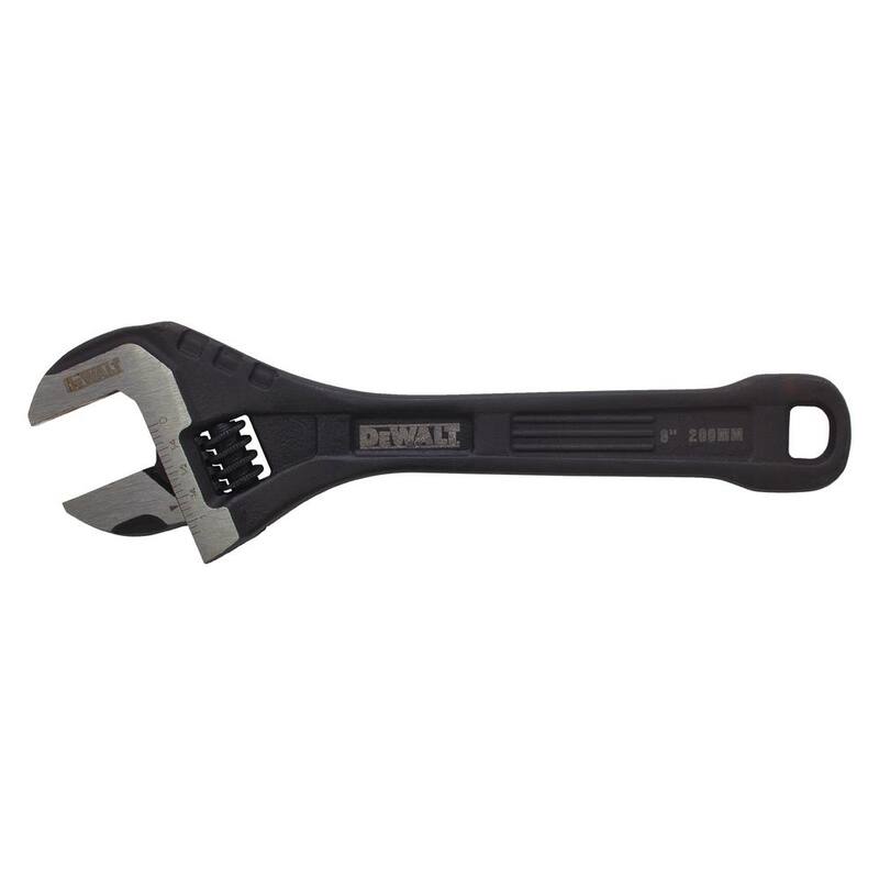 Llave ajustable de acero DEWALT de 8 pulgadas - DWHT80267.