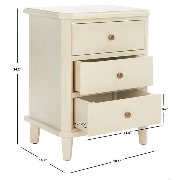 Safavieh Joe End Table- Barley - 24.2 x 14.2 x 18.1 in. - AMH6629D