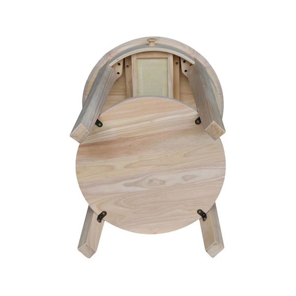International Concepts Rectangle Phillips Accent Table Includes Drawer, 21 in W, 21 in L, 28 in H, Wood, Unfinished - OT-2128