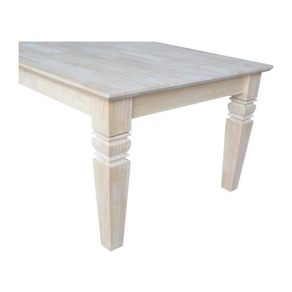 International Concepts Rectangle Java Coffee Table, 48 in W, 26 in L, 18 in H, Wood, Unfinished - OT-60C