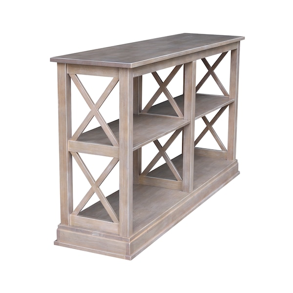 International Concepts Rectangle Hampton Sofa Server Table with Shelves, 60 in W, 16 in L, 34.5 in H, Wood - OT09-70SL