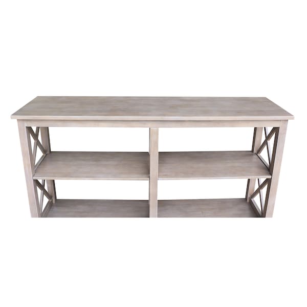 International Concepts Rectangle Hampton Sofa Server Table with Shelves, 60 in W, 16 in L, 34.5 in H, Wood - OT09-70SL