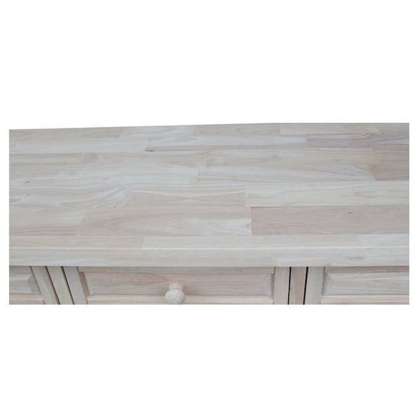 International Concepts Rectangle Tuscan Console Table, 70 in W, 17 in L, 30 in H, Wood, Unfinished - OT-17S