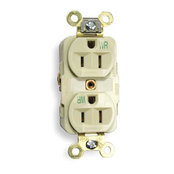 Contacto dúplex Hubbell 15A 125VCA 5-15R IV - HBL5262IWR